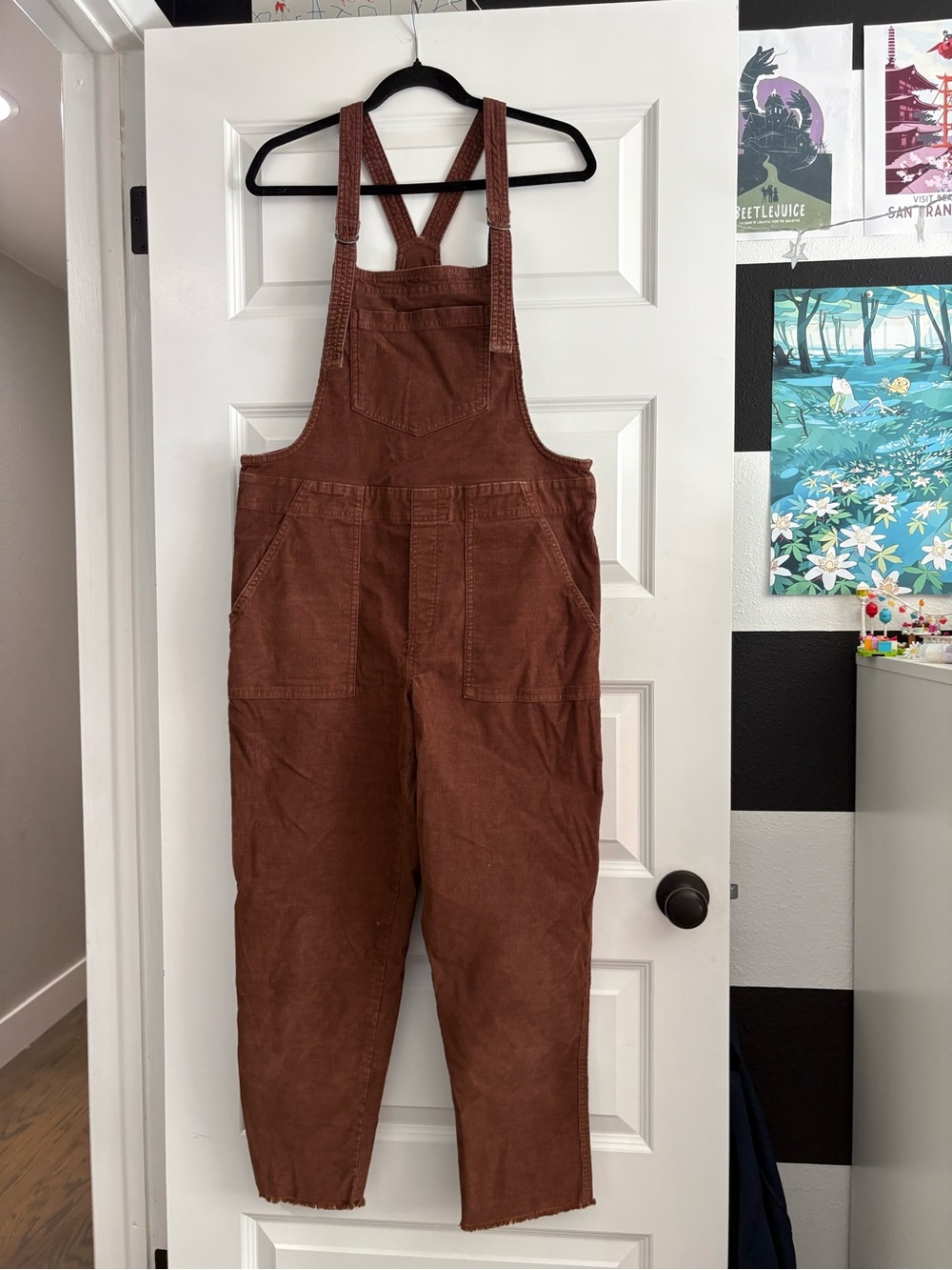aerie Brown Corduroy Women’s Overalls